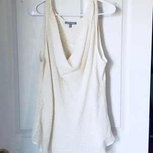Ivory shrug sleeveless top